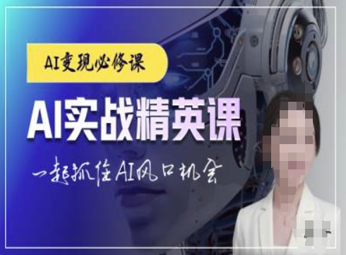 AI实战精英课,chatgptAI实战教程,一起抓住AI风口的机会-DE云网创