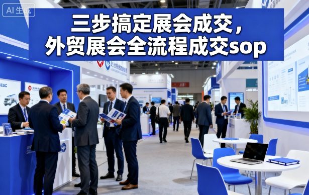 三步搞定展会成交，外贸展会全流程成交sop-DE云网创