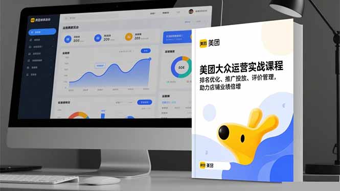 美团大众运营实战课程,排名优化、推广投放、评价管理,助力店铺业绩倍增-DE云网创