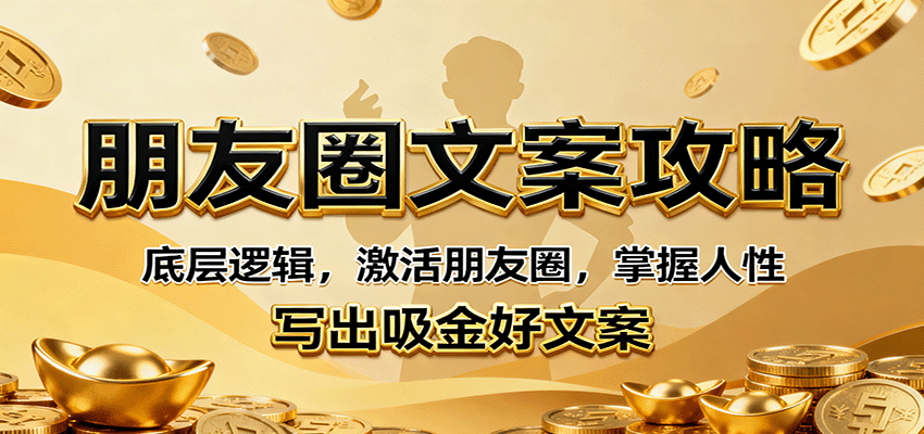 朋友圈文案攻略：底层逻辑，激活朋友圈，掌握人性，写出吸金好文案-DE云网创