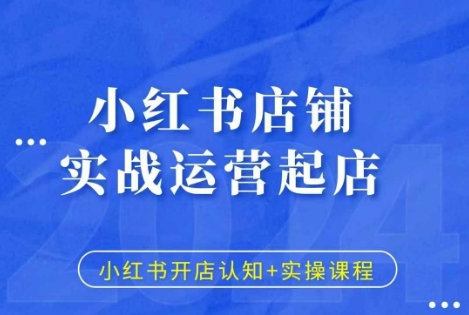 小红书店铺实战运营起店,小红书开店认知+实操课程-DE云网创