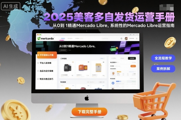 2025美客多自发货运营手册：从0到1精通Mercado Libre，系统性的Mercado Libre运营指南-DE云网创