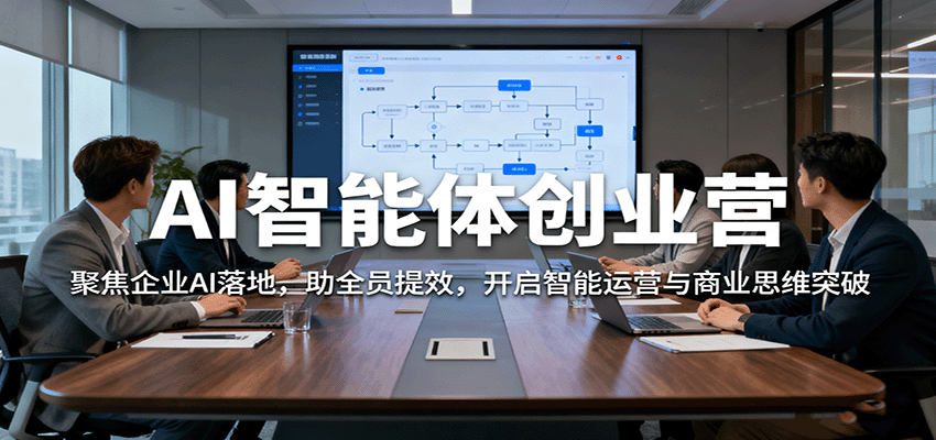 AI智能体创业营：聚焦企业AI落地，助全员提效，开启智能运营与商业思维突破-DE云网创
