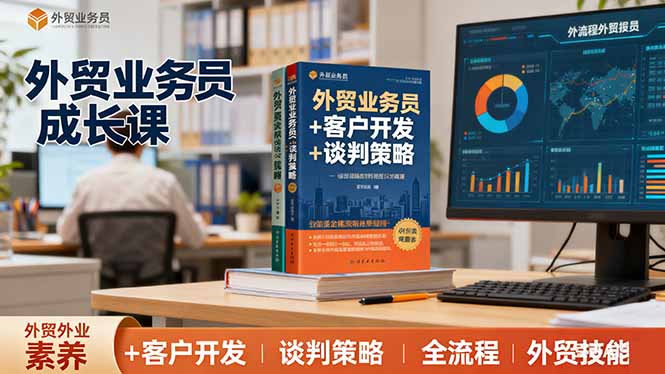 外贸业务员成长课：职业素养+客户开发+谈判策略、掌握全流程外贸技能-DE云网创