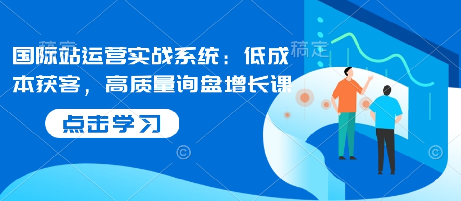 国际站运营实战系统：低成本获客，高质量询盘增长课-DE云网创