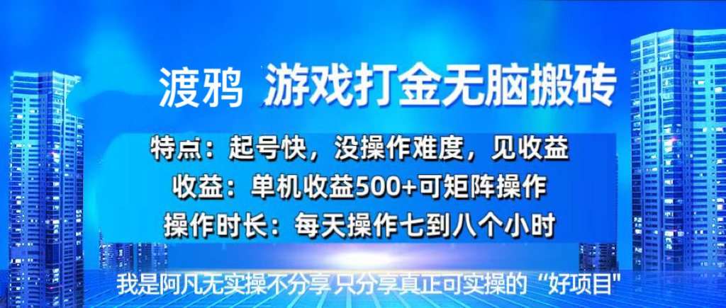 （13501期）韩国知名游戏打金无脑搬砖单机收益500+-DE云网创