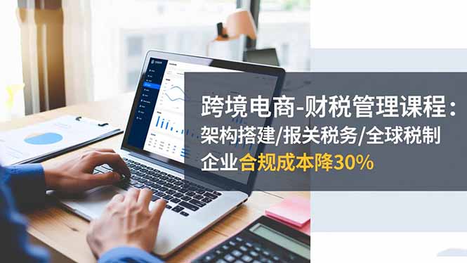 跨境电商-财税管理课程：架构搭建/报关税务/全球税制，企业合规成本降30%-DE云网创