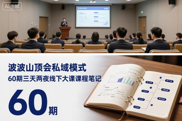 波波山顶会私域模式60期三天两夜线下大课课程笔记(文档)-DE云网创