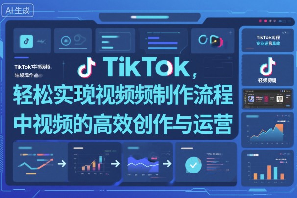 TikTok中视频制做流程，轻松实现Tk中视频的高效创作与运营-DE云网创
